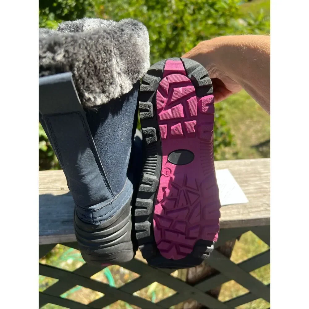 Totes Unisex Kids Jessica Snow Boots Sz 4 NWT